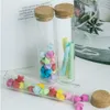 30*120mm 60ml Tiny Small Empty Test Tube Cork Bottles Vials For Wedding Decoration Christmas Gifts 50pcs/lot