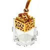 Cube Hollow Perfume Bottle Resterview Ornament معطر هواء الهواء للزيوت الأساسية العطر زجاجة زجاجية فارغة DH0987