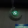 Neue Hot Moon Glowing Halskette, Edelstein-Charm-Schmuck, versilbert, Halloween-Geschenke