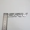 Toyota SRV Emblem için 3D Mektup Krom Silver Araba Rozeti Logosu Sticker3156