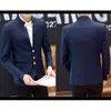 Stand Collar Uomo Blazer casual Tre bottoni Giacca monopetto slim fit Nuova primavera autunno Uomo Blazer stile cinese LJ201103