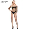 NXY Lingerie Sexy Teddybeer Body Erotische Outfit Open Kruis Stretch Mesh Body Kousen Porno Ondergoed Kostuum Hot 1217