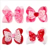 4 colors 2.75 inch Kids Hair Accessories Love Heart Double Bows New Design Girl Barrettes