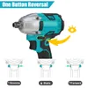 520NM 388VF Cordless Brushless Wretch Wretch Impact Wrench Conch 2x 15000mah Liion Battery Printing Drill instlation6241967