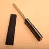1Pcs New Japan D2 Steel Tanto Satin Blade Ebony Handle Fixed Blades Knives With Wood Sheath Collection knife