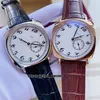 Novo 40mm Historiques American 1921 Automatic Mens Watch 82035 000R-9359 Rose Gold Case White Dial Brown Leather Strap Alta qualidade251x