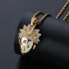 TopGrillz Uzumaki Подвесное ожерелье Мужское ожерелье Mens C Iced Out Cz Chains Hip Hop Hop/Punk Gold Color Charms Gisterry Gisters J12181717676