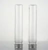 65ml transparent mask bath salt test PET tube with aluminum cap 65cc clear plastic cosmetic tube fast shipping