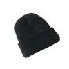 Nuevo sombrero de gorro de piel simple para mujeres Camisetas de invierno Capa de lana cálida Gorros Capa femenina
