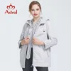 Astrid outono nova chegada mulher plus size short trench casaco para mulheres com um capuz aquecido casaco fino com zíper as-9013 201120