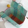 Women Weave Beach Woven Bucket Casual Handbags Bags Popular Receive Plastic Basket Shopping Tote Storage Bag94128648812207