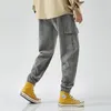 Inverno Uomo Casual Velluto a coste Harajuku Pantaloni a gamba larga Tuta Pantaloni sportivi da uomo Streetwear giapponesi Pantaloni da jogging coreani maschili