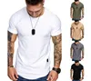 Heren Zomer Gyms Training Fitness T-shirt Hoge Kwaliteit Bodybuilding Tshirts O-hals Korte Mouwen Tee Tops Kleding voor Male 10Colors S-2XL