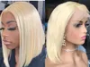 613 Blonde Human Hair Wigs Three Part 13x4 Lace Front Wigs Brazilian Virgin Straight Hair Wig 150 Density