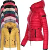 Zogaa Winter Coats 여성 패션 겨울 자켓 여성면 패딩 파카 아웃복 후드 단색 단단한 여성 재킷 코트 201027