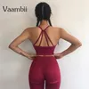Bayan 2 Parça Kıyafet Yoga Spor Egzersiz Seti Artı Boyutu Kadınlar Için Giysileri Spor Sutyen Ve Kesintisiz Spor Tayt Tayt Setleri Activewear1