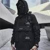 schwarze anorak -jacke