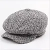 Mens Wool Newsboy Caps Men Hat Gatsby Cap Winter Driving Golf 8 Panel Gift for Boyfirend Gifts1271z