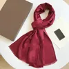 Designer Fashion Silk Scarf Women Designer Scarf Letter Women and Mens Spring and Autumn Thin Scarves and Wraps storlek 180x90 cm