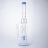 Duży szklany Bong Fiszahs DAB Platformy olejowe Rury wodne z 14mm Bowl 3 Kolory Dymienie Bongs WP2121