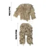 Conjuntos de caça roupas camuflagem biônico ghillie ternos adultos scouting birdwatch terno calças com capuz jaqueta19440990