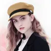 Winter Baseball Cap Women French Style Wool Baker Hat Cool Black Vior Caquette 201019261t