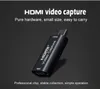 Carte de capture vidéo 1080P HDMI vers USB Video Grabber Record Box pour PS4 Game DVD Camcorder HD Camera Recording Live Streaming