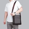 Jun Briefcase Shoulder Bag handväska Laptop Mäns lädermapp för A4-dokument Designer Tote Chain Business Travel Messenger BA 220221