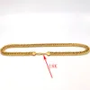 18 K Stamp Solid Gold Finish Thick Miami Cuban Link Halsbandkedja 12mm 150G XXL Tuff Guy Heavy Mens