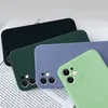 Ultra Slim Téléphone cellulaire TPU cas pour iPhone 12 Série 11 Silicon Téléphone mobile Housse de protection anti-choc anti-poussière 7 couleurs disponibles DHL