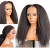 Kinky proste ludzkie peruki włosy z włosami dla dzieci Brazylijska Remy 5x5 Jedwabny baza Peruki 13x6 Koronkowe peruki dla kobiet1813984