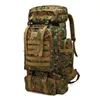 Taktisk ryggsäck kamouflage ryggsäck utomhus bergsbestigning camping vandringspåsar ryggsäckar 80l hög kapacitet oxford material g220308