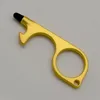 Zincalloy No Touch Door Openers Anti Contact Doors Opener Tool Noncontact Press Hissverktyg Pekskärm Key Chain BH6099 TYJ2211249