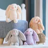 Easter Bunny 12 inç 30 cm Peluş Dolu Oyuncaklar Yaratıcı Bebekler DekorasyonOft Uzun Kulak Tavşan Hayvan Çocuk Bebek Sevgililer Günü Doğum Günü Hediyeleri