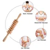 목재 요법 마사지 도구 핸드 헬드 목재 마사지 롤러