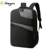 Chargement hommes USB affaires sac à dos conception voyage Patchwork sac en nylon ordinateur portable 202211