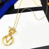 Designer Gold Necklace Set Earrings For Women Luxurys Designers Necklace Long Pendant Earring Fashion Jewerly Gift With Charm D2202226Z