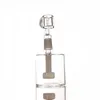 6 inches mini dab rig black and white elbow bong heady glass dab rigs with smoking accessories glass water bongs