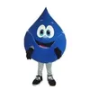 High quality Blue water Drop Mascot Costume Halloween Christmas Cartoon Character Outfits Suit Advertising Leaflets Clothings Carnival Unisex Adults Outfit