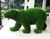 39 cm Grote Bloem Beer Kunstmatige Mos Massaal Dieren Groen Gras Nep Dier Ambachten Kerst Moose Voor Home Party Decoratie 201128