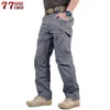 Тактические брюки мужские плюс размер 5XL армейские грузовые брюки мужчины IX9 боевые брюки случайные работы брюки швабры тонкие карманные мешковатые штаны H1223