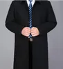 2021 Winter Tweed Long Coat Handsome Warm Peaked Lapel Groom Groomsmen Wedding Tuxedos Prom Party Blazer Jacket Only One Piece