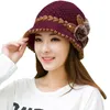 Женщины вязаные шляпы шарф понижают украшенные уши кепки Горрас Чельки Шепочки Зимние теплое вязание крючком для самок 20221
