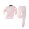 100% Real Silk Women's Long Johns Set Ladies Warm Clothing Femme Thermal Underwear Sets Female Body Suits Women Long Johns 20283x