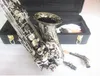 Ny Alto Saxophone 95% Kopiera Tyskland JK SX90R Keilwerth Black Nickel Silver Key Alto Sax Top Professional Musical Instrument med Case