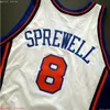 Costura personalizada Latrell Sprewell 00 01 Jersey XS-6XL Mens Throwbacks Camisetas de baloncesto Hombres baratos Mujeres Jóvenes