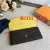 Mona sac Boucle de boucle portefeuille pour femmes Multicolore Long Carte Horser Female Pocket Classic Zipper Pocket 8 Couleurs 60696 Whole L322D