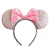 Kobiety Cekiny Big Bow Pałąk Akcesoria Do Włosów Mouse Ear Hair Sticks Heatwear Boutique Akcesoria do włosów