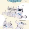 JXD A001 Smart Talking RC Robot Dog Walk Dance Interactive Pet Puppy Robot Dog Remote Voice Control Intelligent Toy for Kids 201212