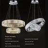 Luksusowy pokój dzienny Nowoczesny żyrandol Oświetlenie Duże schody LED Crystal Lampa Home Decoration Cristal Luster Lights